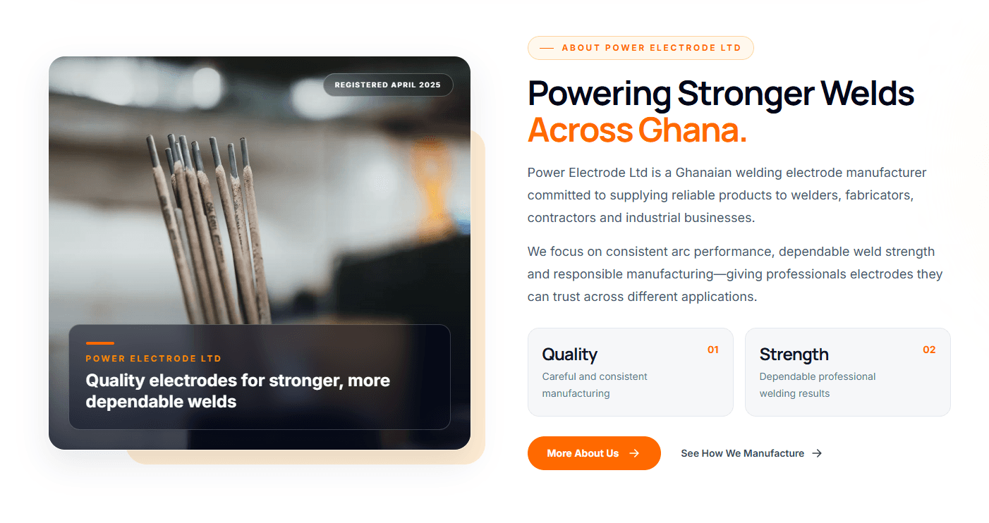 Power Electrode Ltd project detail 1