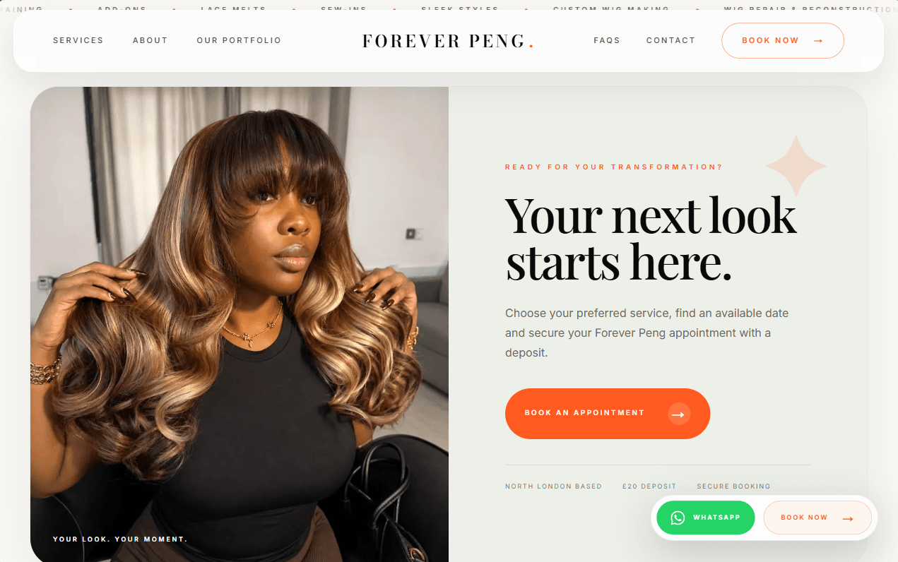 Forever Peng Hair project detail 1